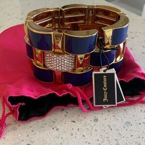 NWT Juicy Couture Blue and Gold-toned